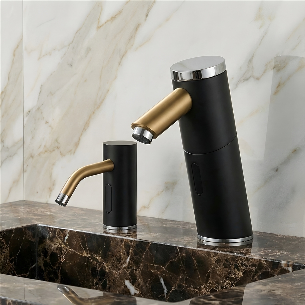 Black & Brushed Gold